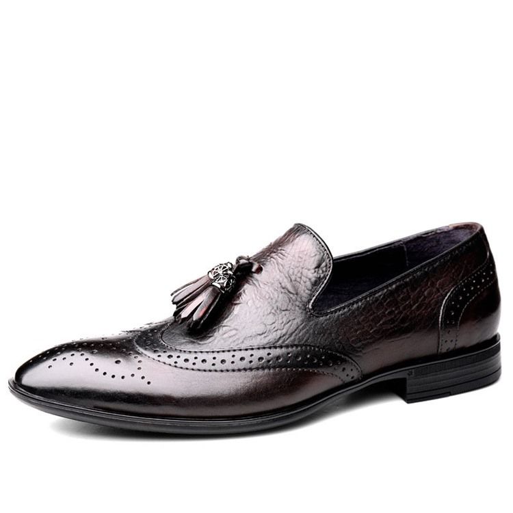 Slip-on Customizado Redondo Toe Vintage Masculino Oxfords