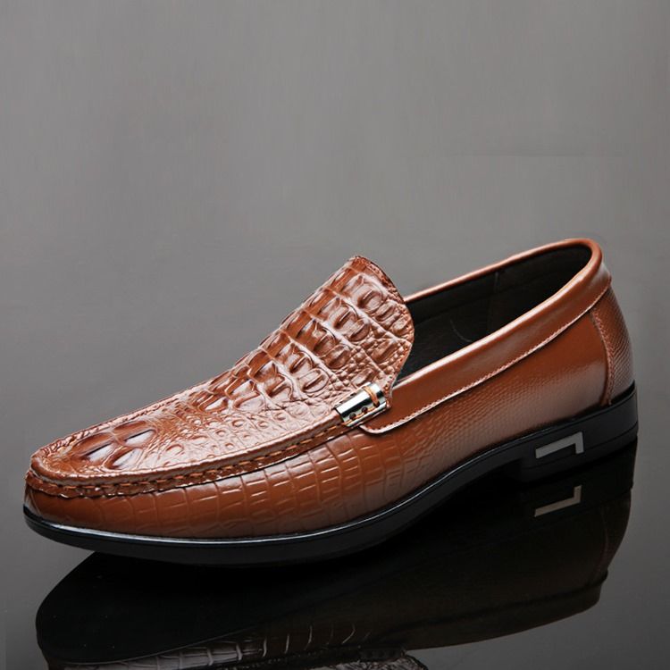 Slip-on Low-cut Superior Liso Redondo Toe Thin Shoes Oxfords Masculinos