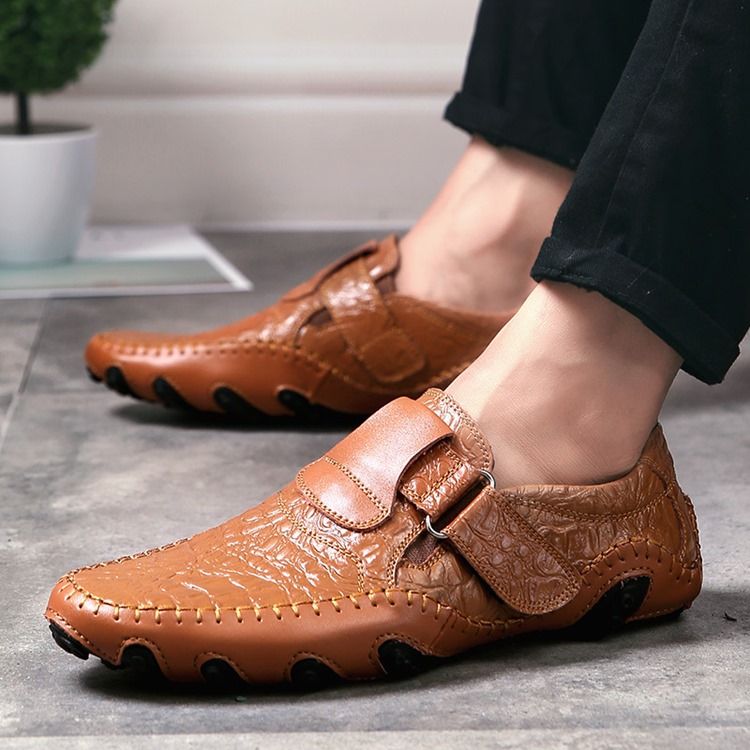 Mocassins Masculinos De Corte Baixo Deslizante Para Todos Os Jogos