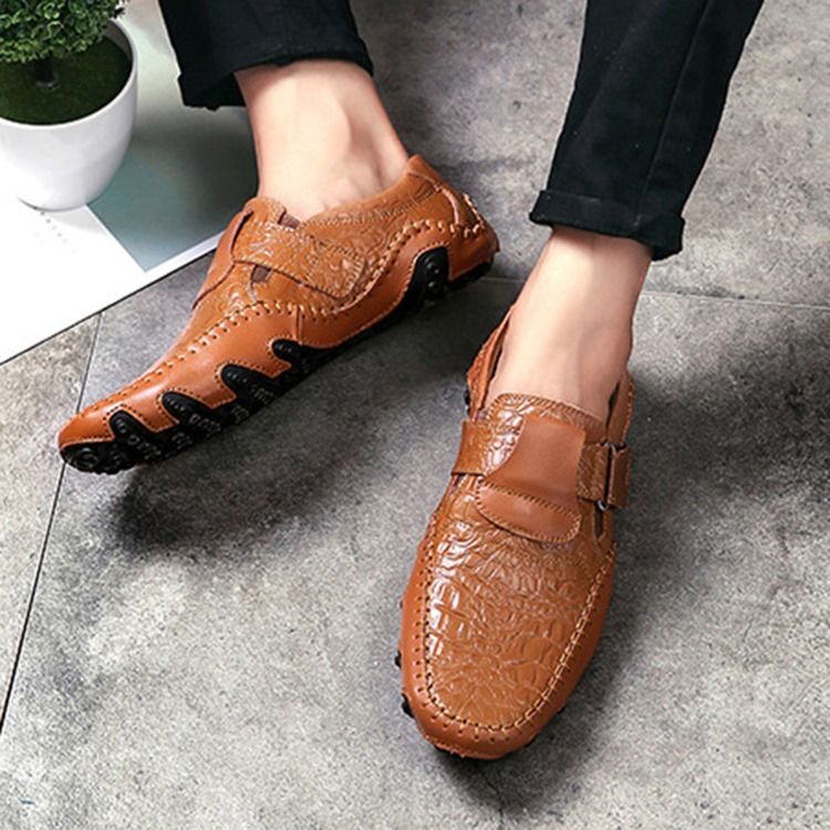 Mocassins Masculinos De Corte Baixo Deslizante Para Todos Os Jogos