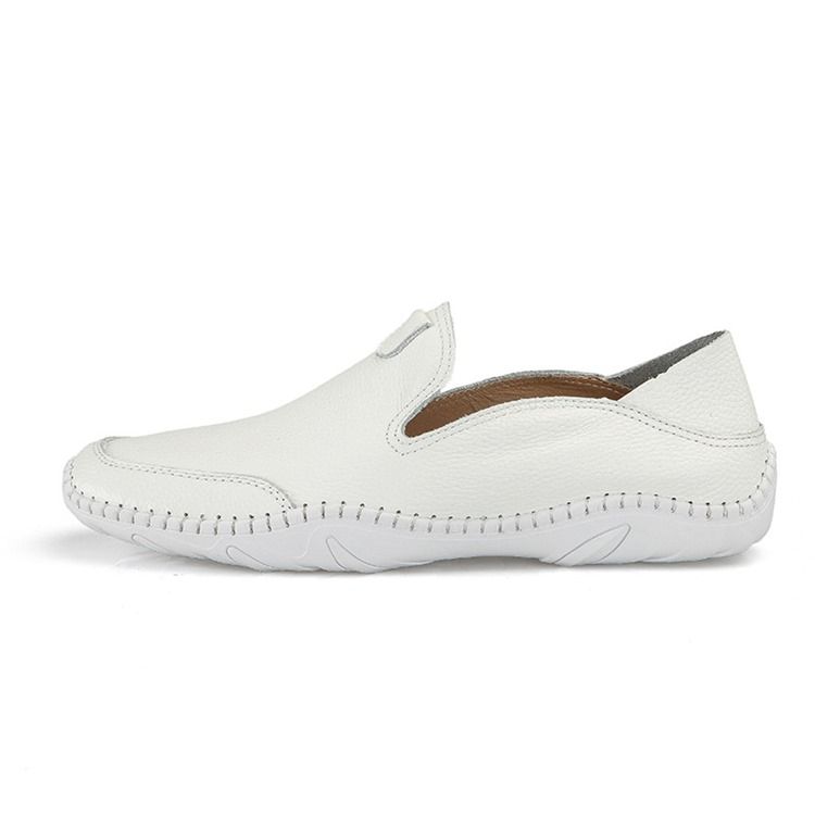 Mocassins De Pu Slip-on Round Toe Masculino Confortáveis