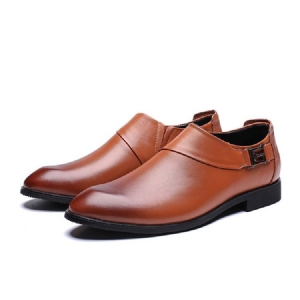 Sapatos Masculinos Simples Com Corte Decotado E Ponta Superior