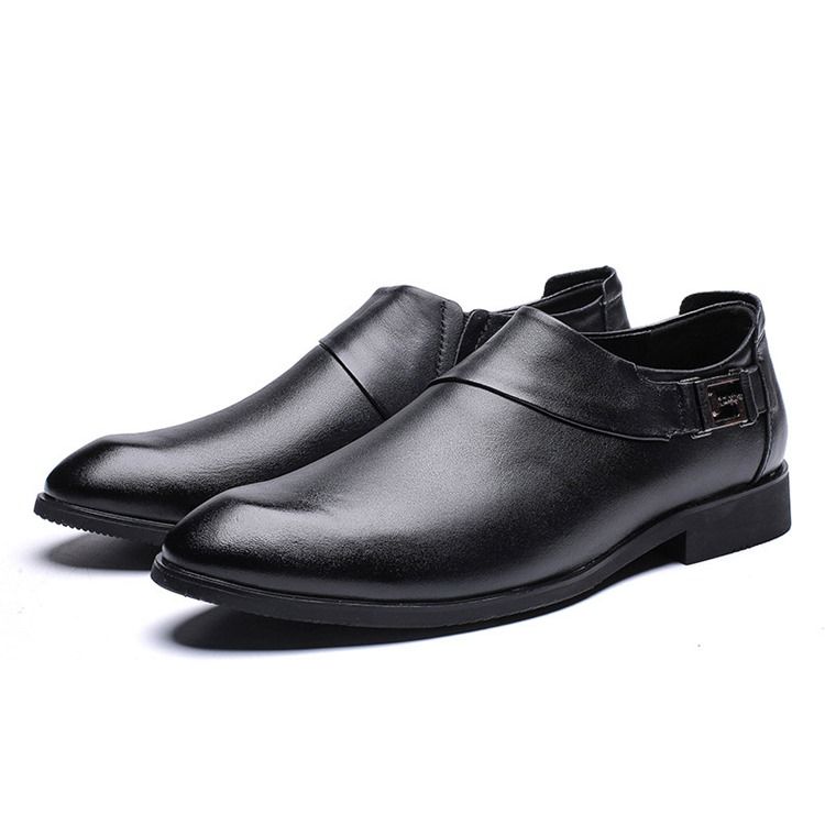 Sapatos Masculinos Simples Com Corte Decotado E Ponta Superior