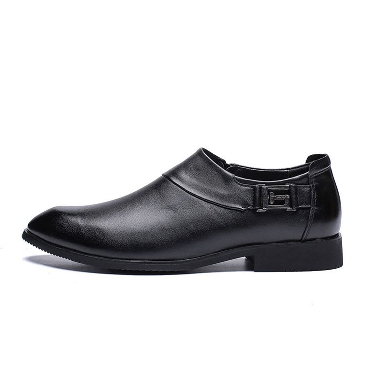 Sapatos Masculinos Simples Com Corte Decotado E Ponta Superior