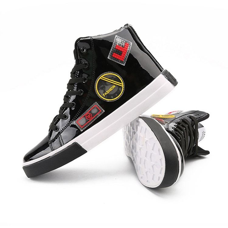 Sapatos De Skate Masculinos Com Cordões De Cordão