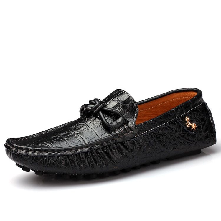 Toe Redondo Simples Slip-on Calçados Casuais Masculinos