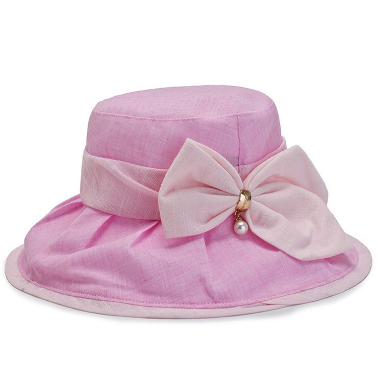 Chapéu De Balde Feminino Chapéus De Outono Bowknot