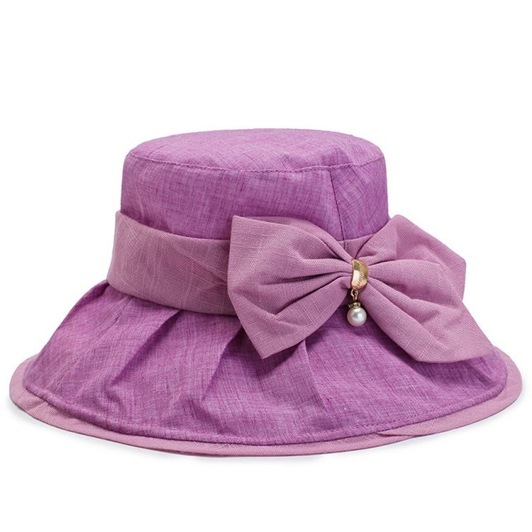 Chapéu De Balde Feminino Chapéus De Outono Bowknot