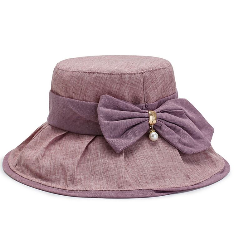 Chapéu De Balde Feminino Chapéus De Outono Bowknot