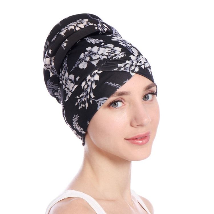 Chapéus Femininos Com Estampa De Algodão Com Gorros Skullies