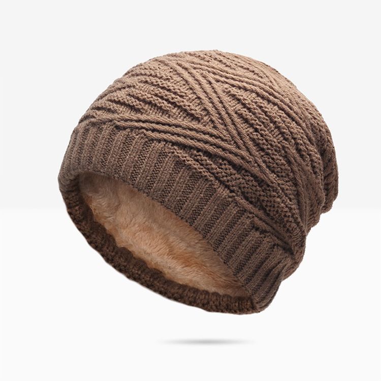 Gorro Quente Masculino Chapéu Simples Sem Aba