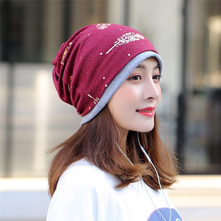 Imprimir Skullies Gorros Casuais De Inverno Para Chapéus Femininos