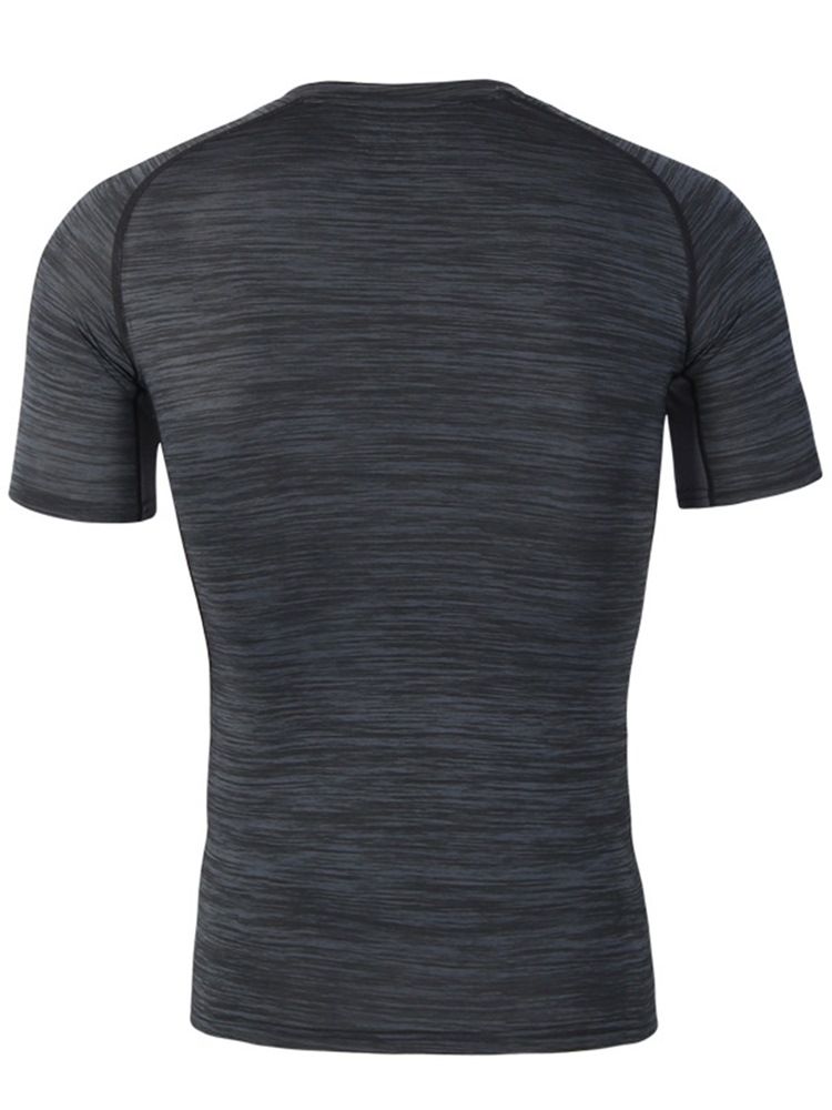 Camiseta Masculina Listrada Respirável Tops De Ciclismo Esportivo