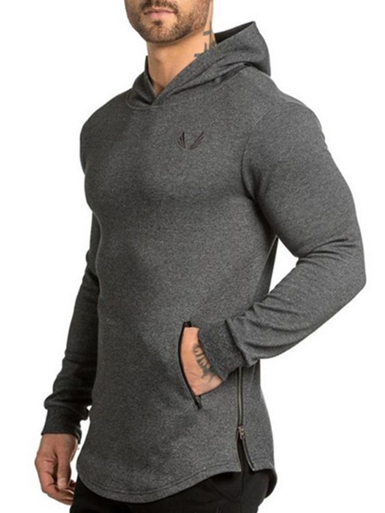 Camisolas Esportivas Com Capuz Estampado Camuflagem Masculina