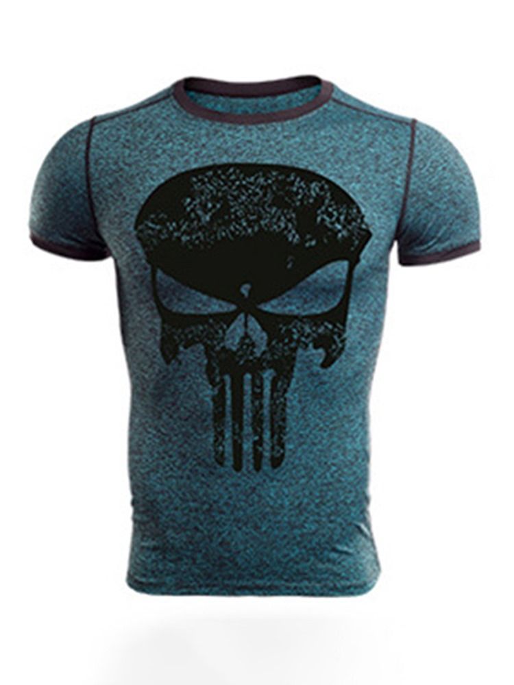 Masculino Print Pullover Sports Tops