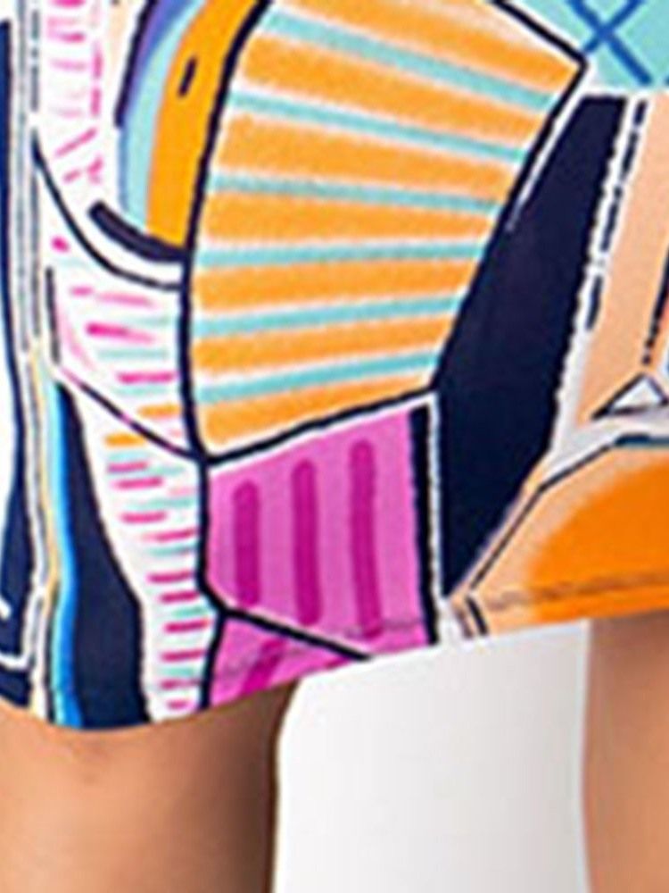 Feminino Color Block Nove Pontos Cinto De Manga Bodycon Vestido De Cintura Média