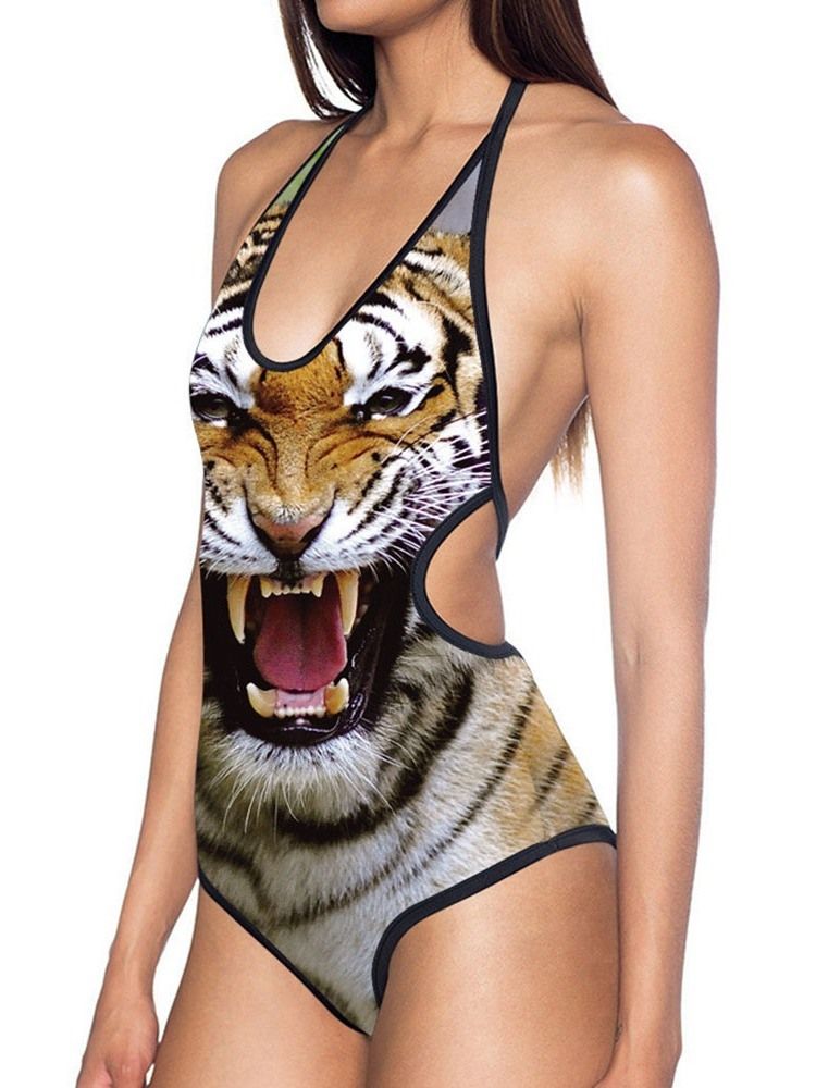 Roupa De Banho Feminina Com Estampa Animal