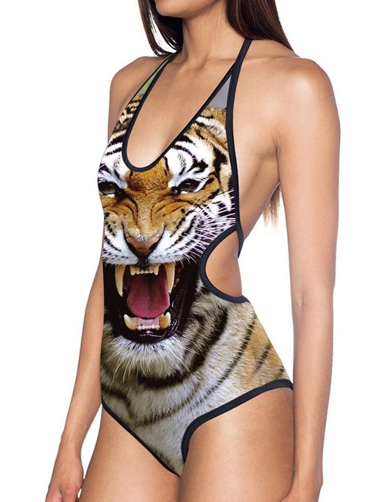 Roupa De Banho Feminina Com Estampa Animal