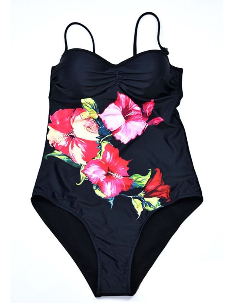 Roupa De Banho Feminina Sexy Floral Micro Uma Peça