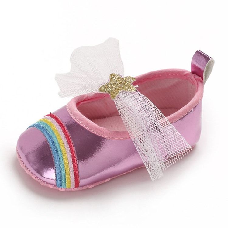 Sapatilhas De Bebê Com Bordado Bowknot