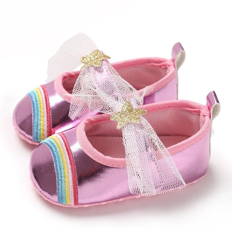 Sapatilhas De Bebê Com Bordado Bowknot