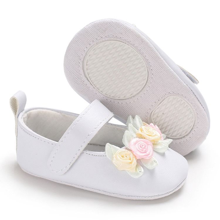 Sapatos Femininos De Velcro Florais