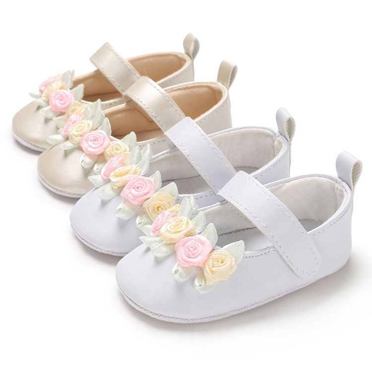 Sapatos Femininos De Velcro Florais