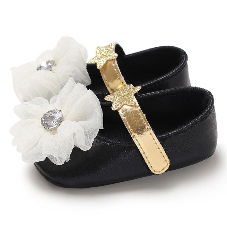 Sapatos Femininos De Velcro Florais Para Crianças