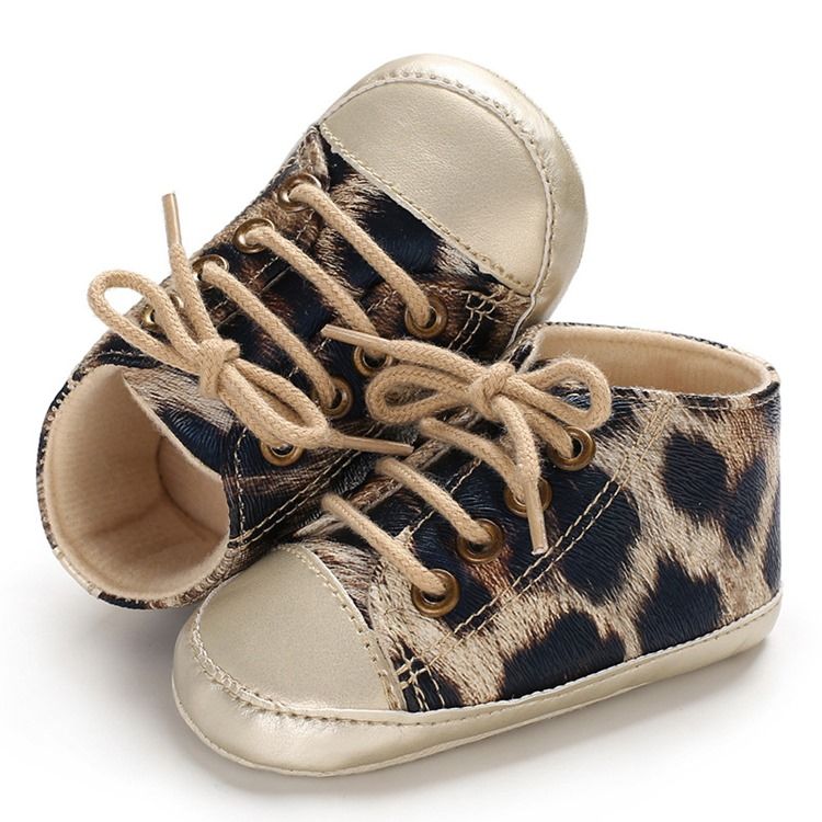 Sapatos Infantis Com Estampa De Leopardo