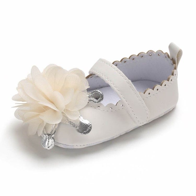 Sapatos De Velcro Florais Para Bebês