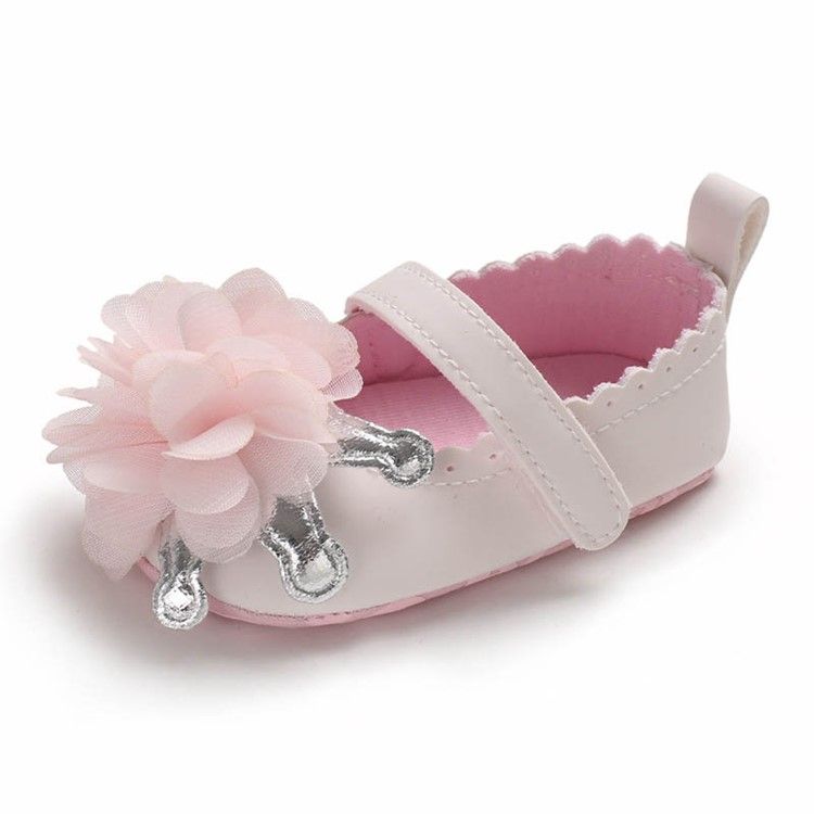 Sapatos De Velcro Florais Para Bebês