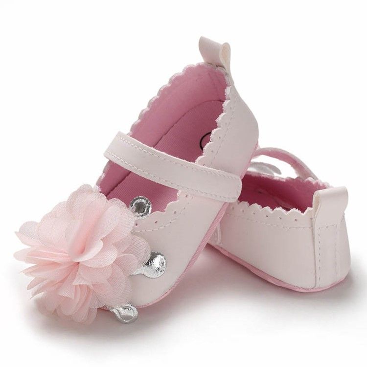 Sapatos De Velcro Florais Para Bebês