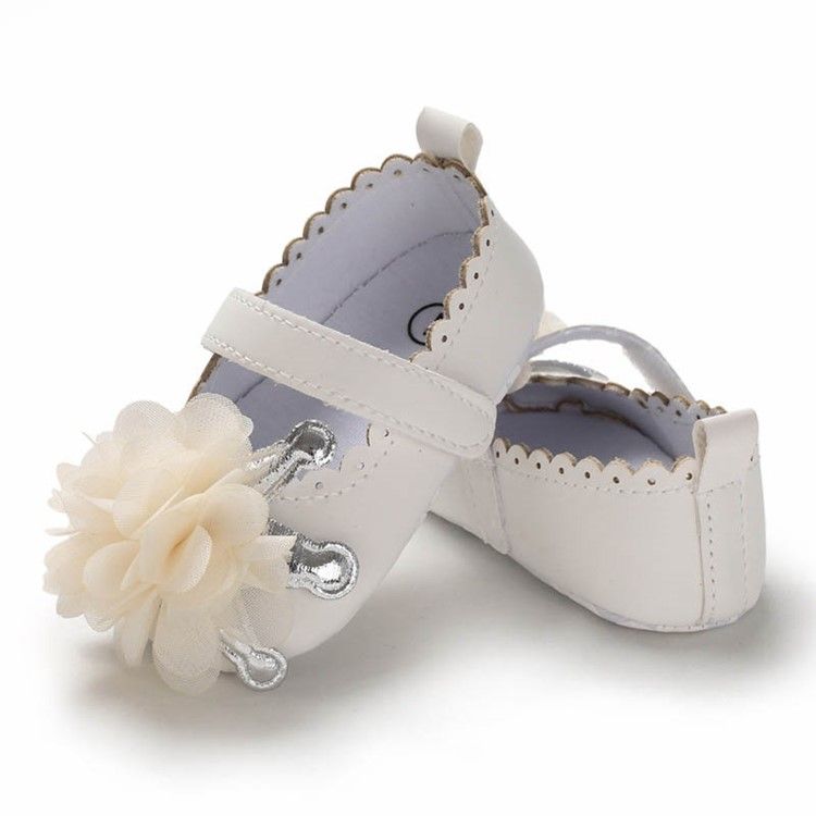 Sapatos De Velcro Florais Para Bebês