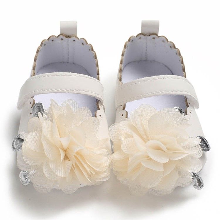 Sapatos De Velcro Florais Para Bebês