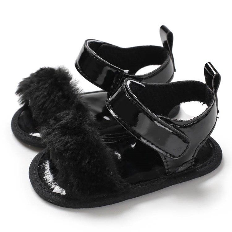 Sapatos De Velcro Simples Para Bebês Menina