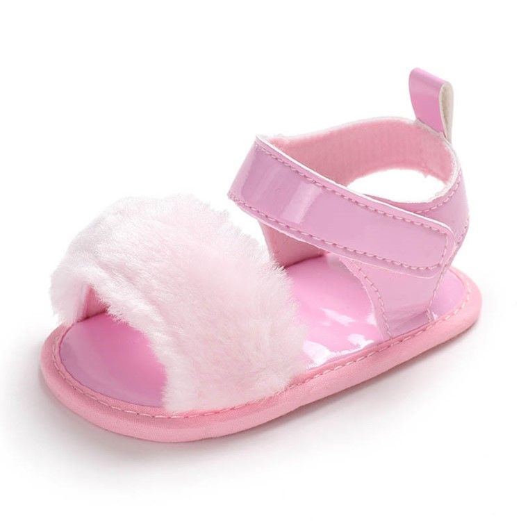 Sapatos De Velcro Simples Para Bebês Menina