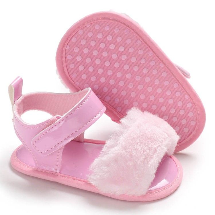 Sapatos De Velcro Simples Para Bebês Menina