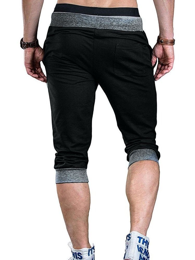 Calça Casual Masculina Com Cintura Média