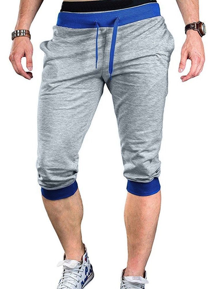 Calça Casual Masculina Com Cintura Média