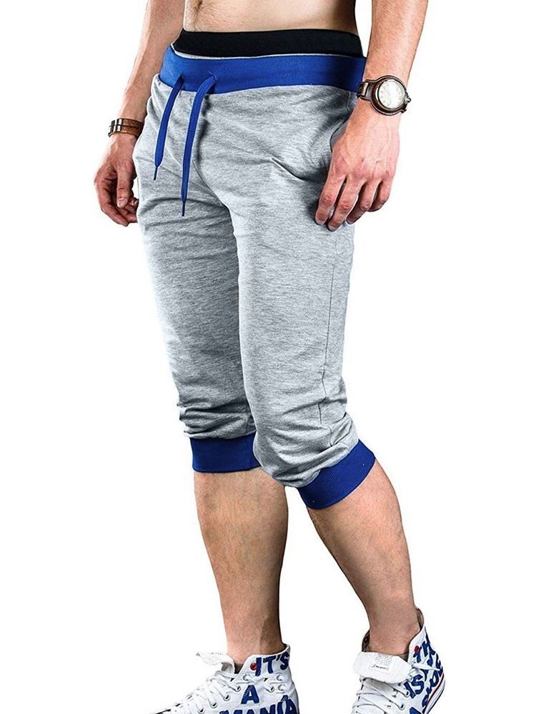 Calça Casual Masculina Com Cintura Média