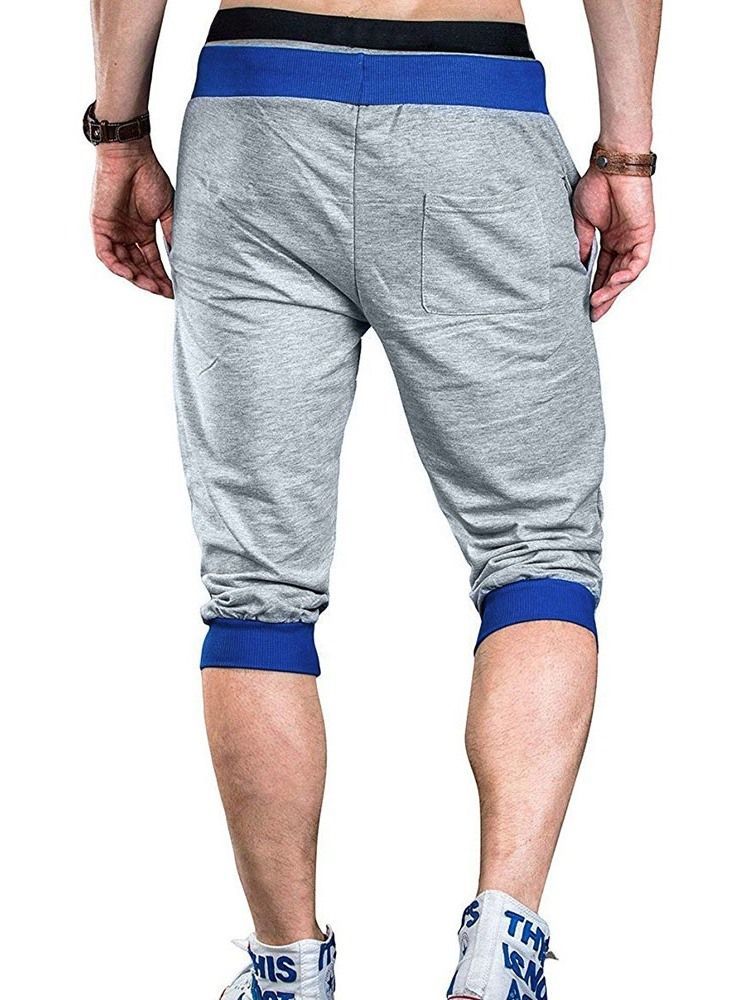 Calça Casual Masculina Com Cintura Média