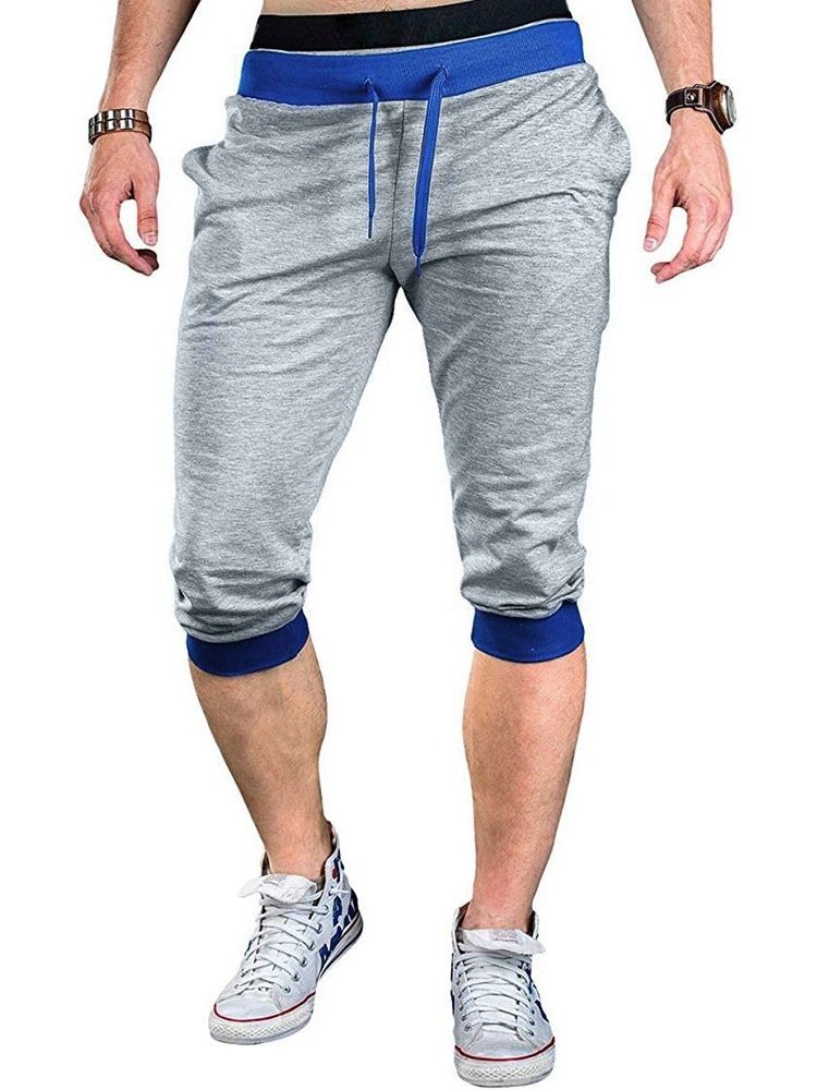 Calça Casual Masculina Com Cintura Média