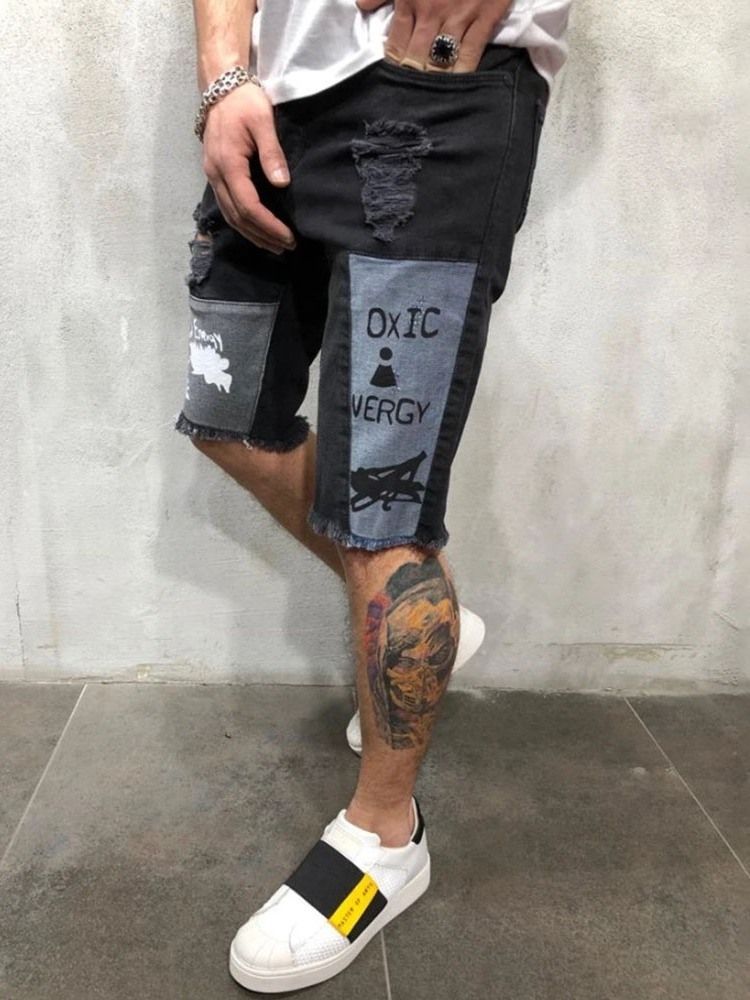 Calça Jeans Casual Masculina Com Zíper