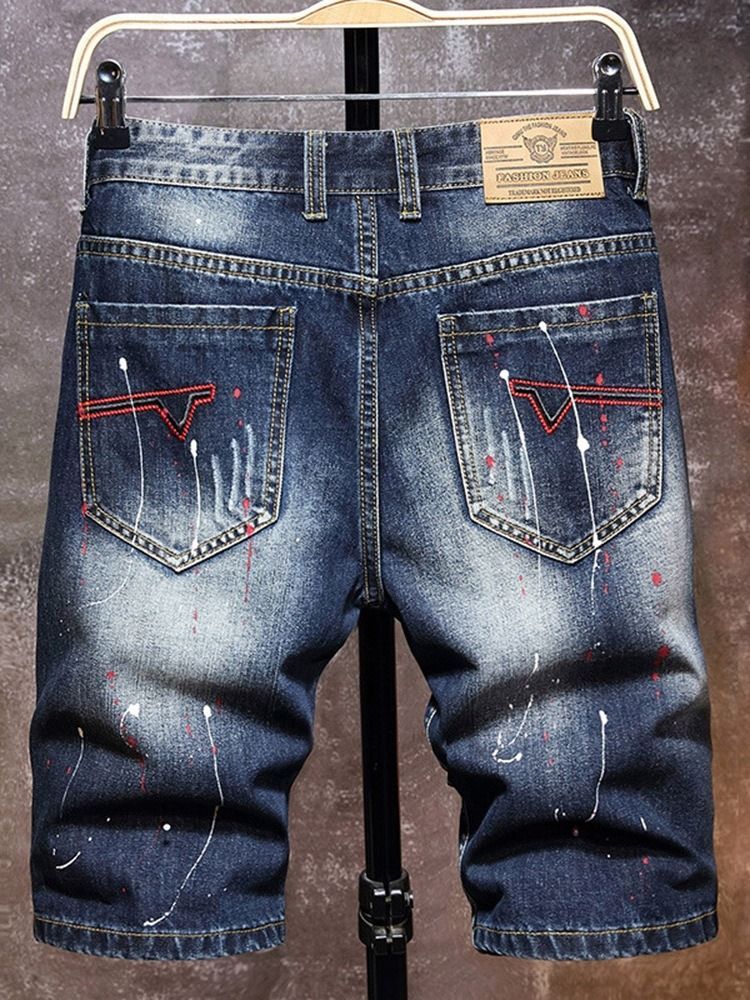 Calça Jeans Masculina Coreano Com Bolso Reto E Cintura Média