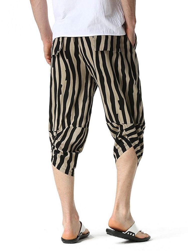 Calça Lápis De Bolso Calções Masculinos Fina Cintura Baixa