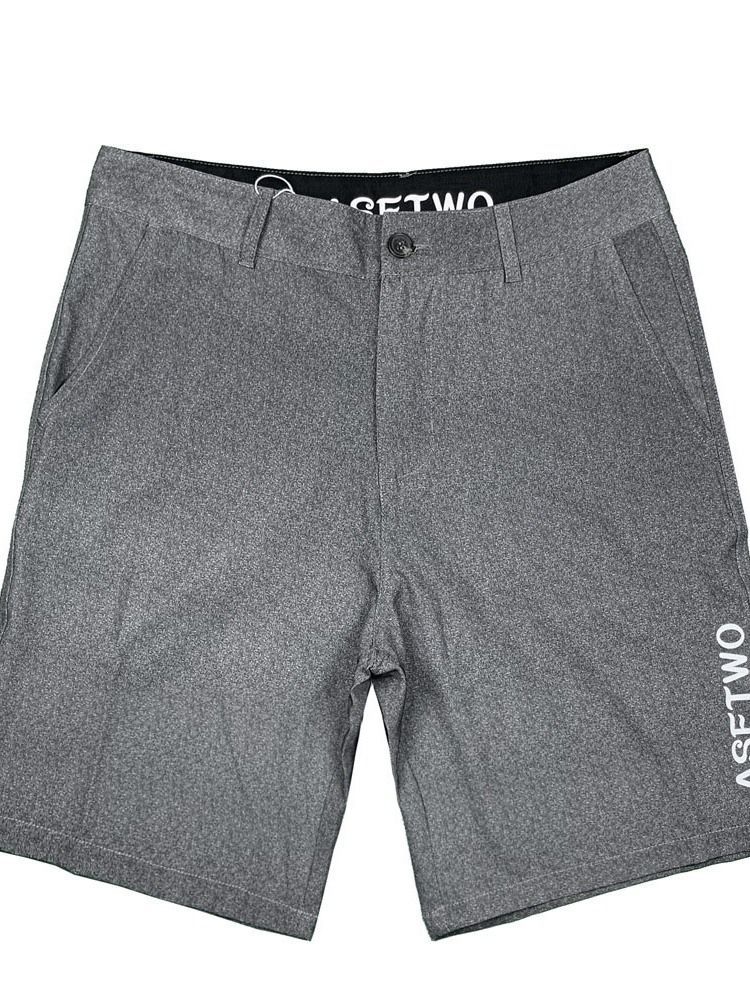 Shorts Masculinos Com Botões Simples E Soltos