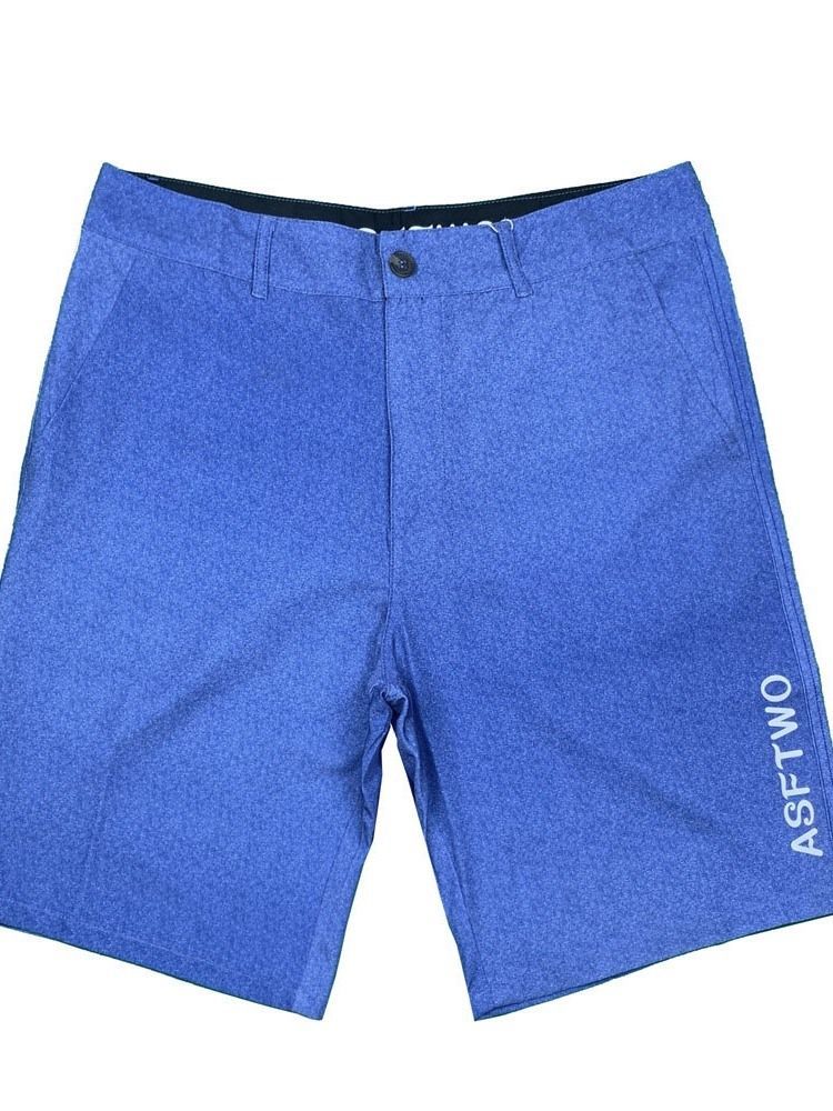 Shorts Masculinos Com Botões Simples E Soltos