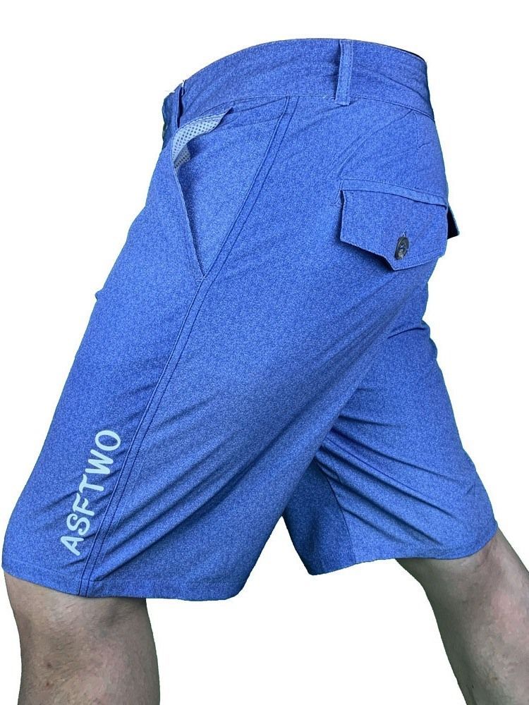 Shorts Masculinos Com Botões Simples E Soltos