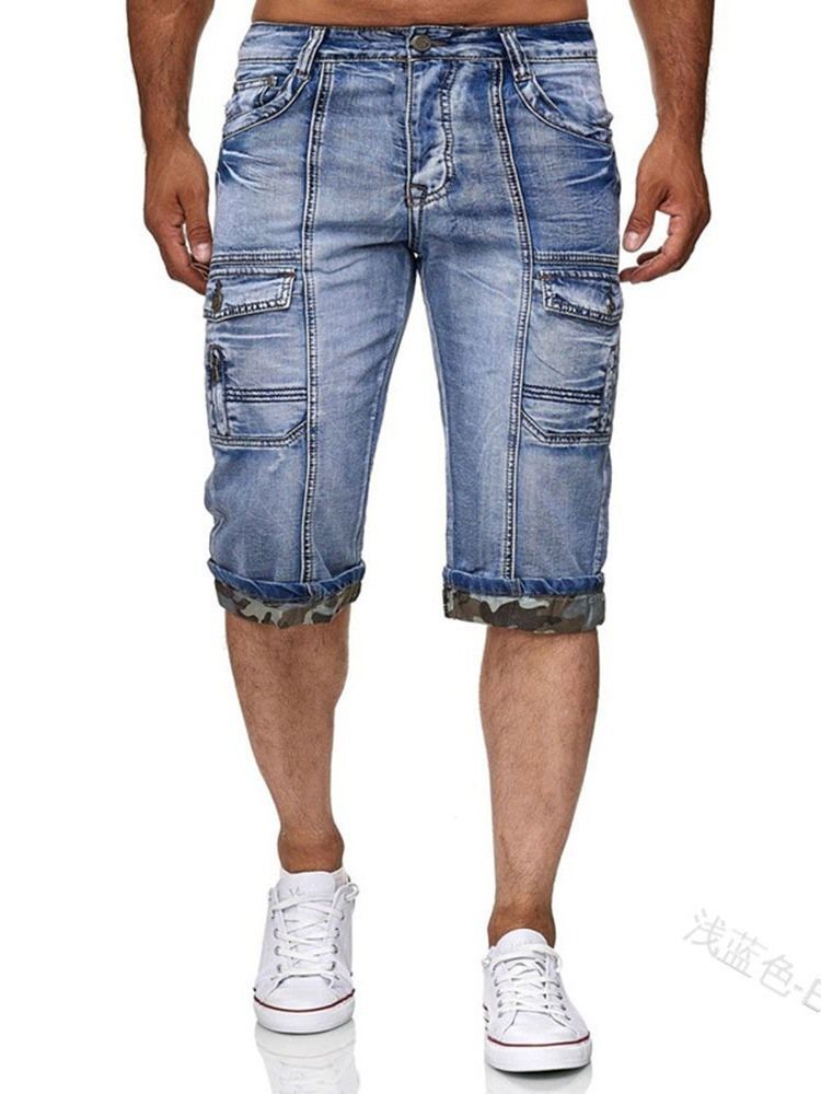 Shorts Masculinos Com Zíper De Bolso