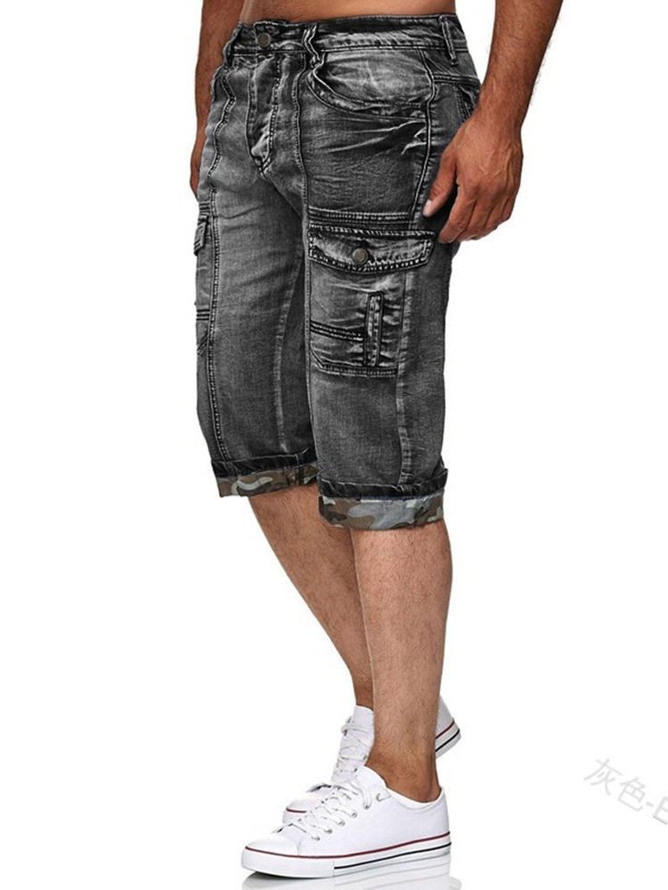 Shorts Masculinos Com Zíper De Bolso